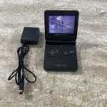 Nintendo Game Boy Advance SP AGS-001 Onyx Black w/ Charger Tested