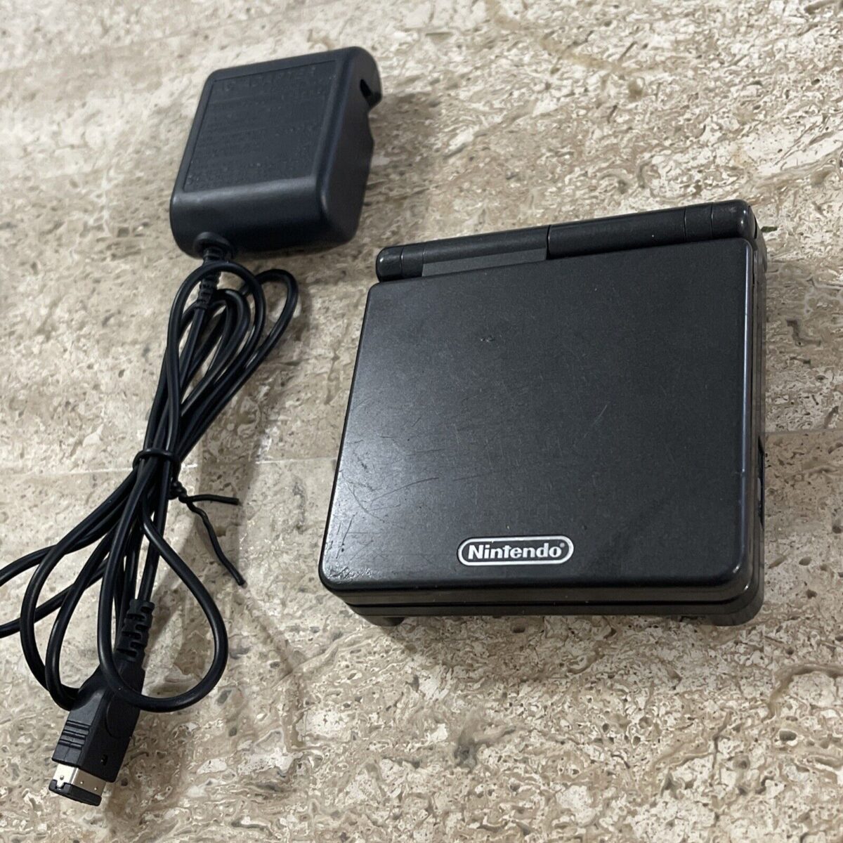 Nintendo Game Boy Advance SP AGS-001 Onyx Black w/ Charger Tested - Image 7