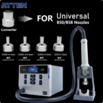 ATTEN ST-862D Lead-free Hot Air Gun Soldering Station, 1000W 110V Hot Air Rework Station with Intelligent Digital Display (110V) - Image 5