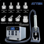 ATTEN ST-862D Lead-free Hot Air Gun Soldering Station, 1000W 110V Hot Air Rework Station with Intelligent Digital Display (110V) - Image 2