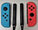 Used Nintendo Switch OEM Joy-Con Pair (Neon Red and Neon Blue) *Tested* - No Drift