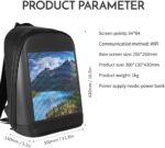 Smart LED Backpack with Mobile App Control | Customizable LED Screen | Trílex Fix - Image 7