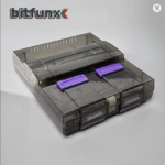 Bitfunx Transparent SNES Replacement Shell – US SFC Retro Console Case - Image 4