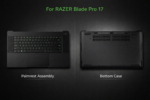 RAZER Blade Pro 17 Replacement Parts – Palmrest Assembly & Bottom Case